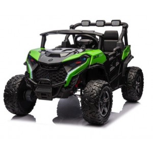 Elektrinis vaikiškas bagis OBSERVER su tėvu pulteliu 4x4 24V 800W (Žalias)